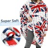 Catalonia Woman Blanket Hoodie Oversized Sweatshirt, Comfy Fleece Pullover Longe Sleeve, One Size Fits All, Gift Woman Wife - 4 of 4