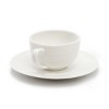 Elama Aspin 12 Piece 2.5 Ounce Porcelain Espresso Cup Set in White with Saucers - 2 of 4