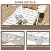Tangkula Patio Chaise Lounge HDPE Reclining Chair w/ 5-Position Adjustable Backrest & Cup Holder - 3 of 4