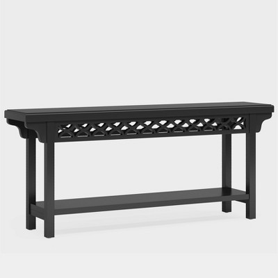 Tribesigns 70.8-Inch Solid Wood Long Console Table