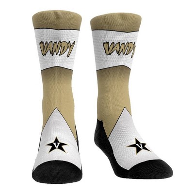 NCAA Vanderbilt Commodores Adult Battle Call Crew Socks - L/XL