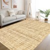 Indoor Modern Abstract Stripe Area Rugs Easy Care Washable Soft Low Pile Non Slip Foldable Lightweight Carpet for Bedroom Living Room - 2 of 4