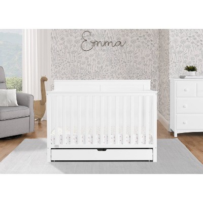 Simmons Kids' Logan 6-in-1 Convertible Crib with Underdrawer