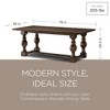 Maven Lane Leon Traditional Wooden Dining Table in Antiqued Finish - 2 of 4