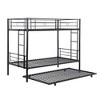 NicBex Twin Over Twin Bunk Bed,Metal Bunk Beds with Ladder,Bunk Bed Frame for Kids,Box Spring Not Required,Space-Saving and Noise-Free - 4 of 4