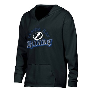 NHL Tampa Bay Lightning Women's Dark Fleece Hooded Sweatshirt - 1 of 3