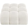 Meridian Furniture,Ames Boucle Fabric Ottoman - 3 of 4