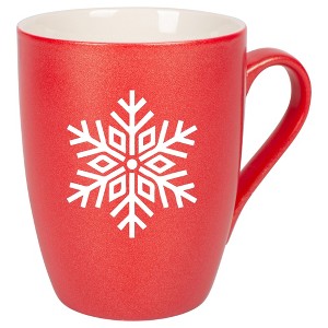 Elanze Designs N/A Crimson Red 10 ounce New Bone China Coffee Cup Mug - 1 of 4