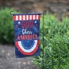 Patriotic God Bless America Applique Garden Flag - 4 of 4