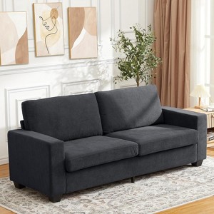 Modern Oversized Corduroy Sofa - Comfy Cloud Sofa with Washable Cover for Living Room, Bedroom, Office - 1 of 4