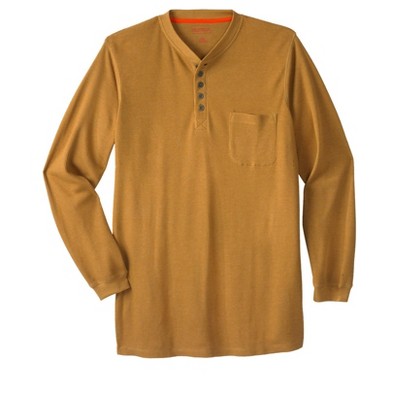 Boulder Creek by KingSize Men's Big & Tall Tall Thermal Pocket Longer-Length Henley