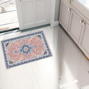 Washable Area Rug for Living Room, Bedroom, Dining, Vintage, Non-Slip, Stain-Resistant - 1 of 4