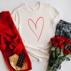 Simply Sage Market Women's Hand Drawn Heart Short Sleeve Graphic Tee - 2 of 4