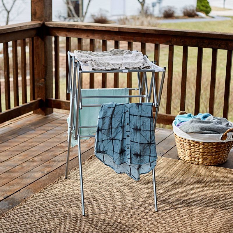 Household Essentials Clothes Drying Rack, Foldable, Expandable and Collapsible Laundry Drying Rack, 2 of 6
