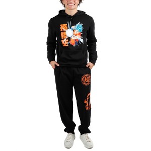 Dragonball Super Mens Black Hoodie & Sweatpants Combo - 1 of 2