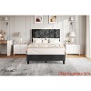 TWIN XL/Twin/Full /Queen/King Upholstered Bed Frame Heavy-Duty Platform Bed Frame w/ Upholstered Headboard and Strong Wood Slats - 3 of 4