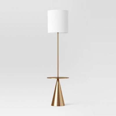 Modern Floor Lamp with Table Brass - Threshold™