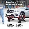 8 in Lift Solid Steel Car Ramp 8000 LBS Capacity, 2000 LBS Per Ramps, Heavy Duty Truck Ramps for Car Repair or Vehicle Maintenance, 2 Pack Car Ramps - 3 of 4