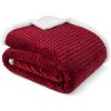 PAVILIA Soft Fleece Blanket Throw for Couch, Lightweight Plush Warm Blankets for Bed Sofa with Jacquard Pattern - 3 of 4