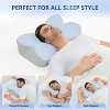 LISM Cervical Neck Pillow for Pain Relief Memory Foam Side Sleeper Pillow with Pillowcase - 4 of 4