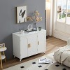 Bella Depot Sideboard Buffet Cabinet with Removable shelves - 2 of 4