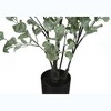 Artificial Plant, 35" Tall, Eucalyptus Tree, Indoor, Faux, Fake, Floor, Greenery, Potted, Decorative, Green Leaves, Black Pot - 3 of 4