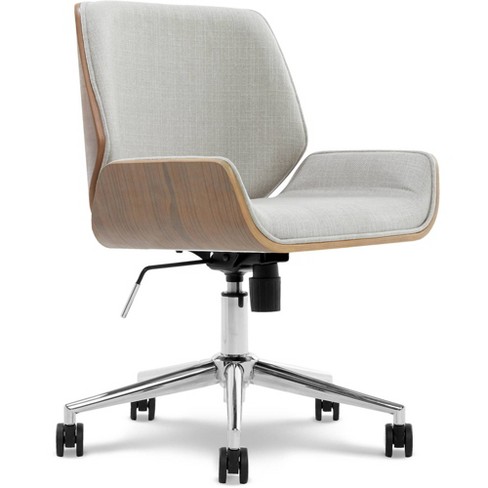 Ophelia Bentwood Task Chair French Gray Adore Decor Swivel Ergonomic Armless Adjustable Target