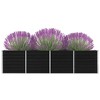 vidaXL Raised Bed Anthracite Galvanized steel 94.5x15.7x17.7 in Durable - 4 of 4