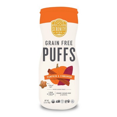 Serenity Kids Pumpkin & Cinnamon Grain Free Puffs - 1.5oz