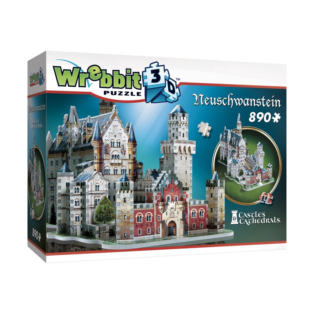 Photos - Jigsaw Puzzle / Mosaic Wrebbit Castles & Cathedrals - Neuschwanstein 3D Jigsaw Puzzle 890pc