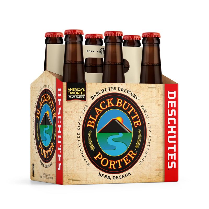 Deschutes Black Butte Porter Beer - 6pk/12 fl oz Bottles, 1 of 7