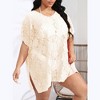 Women's Swimsuit Beach Cover Up Lace Bikini Beachwear Plus Size Beach Bikini See Through Swimwear - 3 of 4