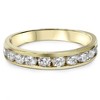 Pompeii3 1/2ct 14K Yellow Gold Channel Set Diamond Wedding Ring - 3 of 4