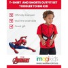 Marvel Spidey and His Amazing Friends French Terry Graphic T-Shirt Tank Top and Shorts 3 Piece Outfit Set - image 3 of 4