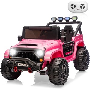 24V Ride on Toys for Kids, 2 Seater Electric Ride on Car w/Remote Control, 4 Powerful Motors, 4WD/2WD, 3 Speeds, Led Lights - 1 of 4