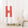 Deny Designs April Lane Art Block Monogram Shower Curtain - 2 of 3