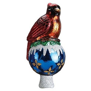 Old World Christmas Cardinal Bird Tree Topper - 1 of 3