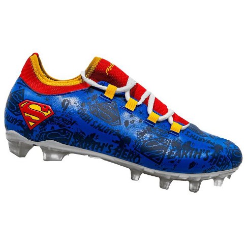 Superman Football Cleats Velocity 2.0 By Phenom Elite 7.5 Target