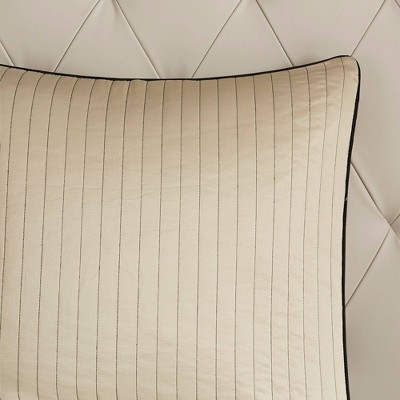 Black and Gold Jacquard Cotton Full Bed in a Bag Set