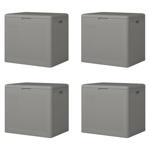 Suncast 22 gallon deck box java hot sale