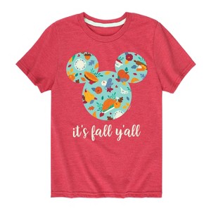 Boys' - Disney - Its Fall Yall Short Sleeve Graphic T-Shirt - 1 of 4