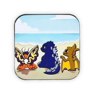 SalesOne LLC Godzilla, Mothra, and Rodan Chibi Square Enamel Pin - 1 of 4