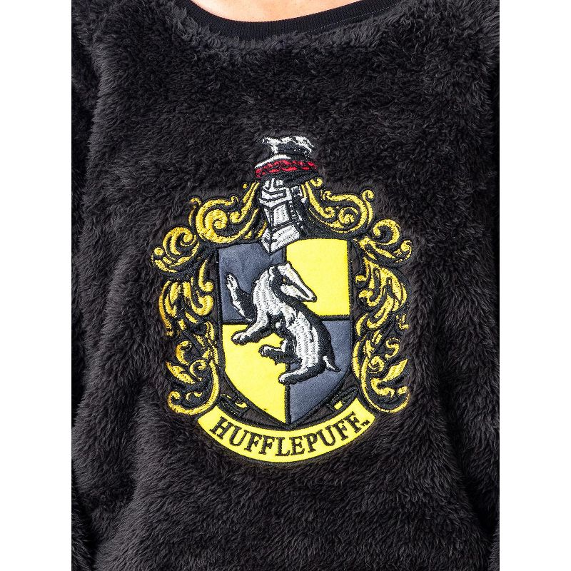 Harry Potter Womens' Sweater and Shorts Sleep Pajama Set-All Houses, 4 of 7