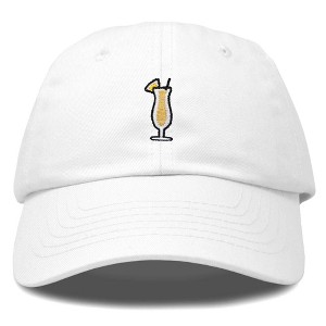 Dalix Pina Colada Embroidered Cap Cotton Baseball Cute Cool Dad Hat Womens - 1 of 4