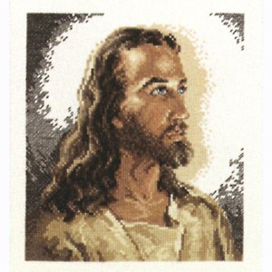 Janlynn Counted Cross Stitch Kit 7"X7.75"-Portrait Of Christ - 1 of 1