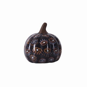 Gallerie II Small Black Eye Opening Pumpkin Figurine - 1 of 3