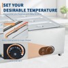 Commercial Food Warmer, 2-Pan Stainless Steel Buffet Bain Marie Steam Table with Adjustable Temperature Control for Catering Restaurants and Parties - 4 of 4