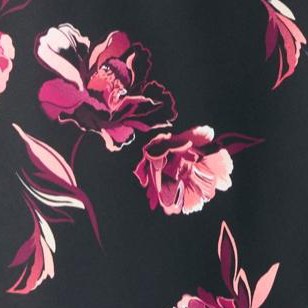 black open floral