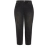 Women's Plus Size Harley Saige Wide Leg Crop Jean - black | CITY CHIC - 4 of 4