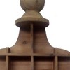 HomeRoots 18" Brown Wood Novelty Shape Multi Compartment Wall Mount Accent Shelf - 4 of 4